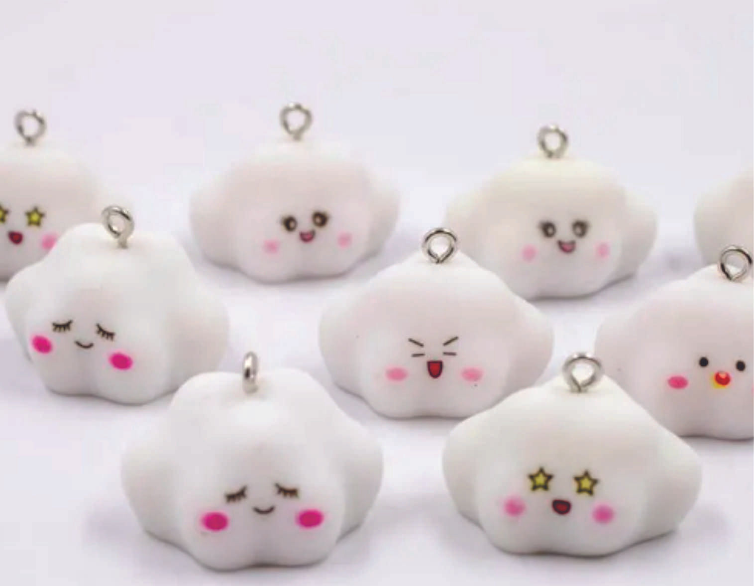 NOSSAS MEMÓRIAS - PINGENTES NUVENS - KIT COM 3