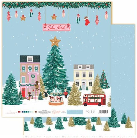 Miniatura: Natal Encantado - Kit com 10 Folhas Vila Feliz