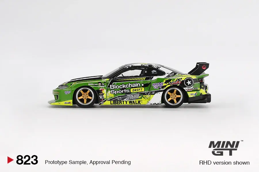 Miniatura: Mini GT #823 Nissan LB-Super Silhouette S15 SILVIA #555 V2 - 2024 Formula DRIFT