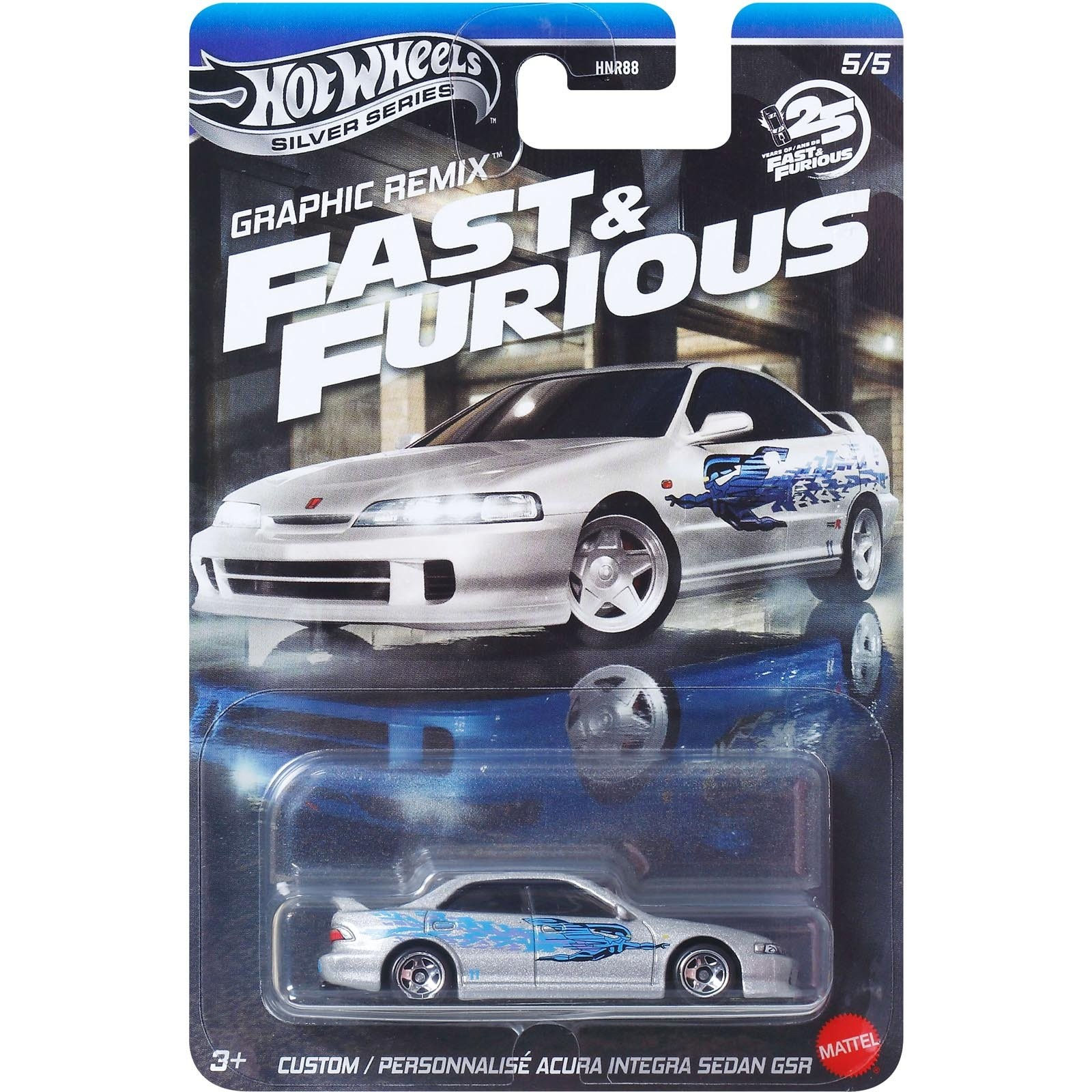 PERSONALISÉ ACURA INTEGRA SEDAN GSR - FAST AND FURIOUS GRAPHIC REMIX