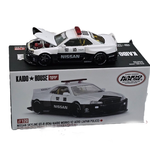 Kaido House Mini Gt NISSAN SKYLINE GT-R (R34) V2 AERO (JAPAN