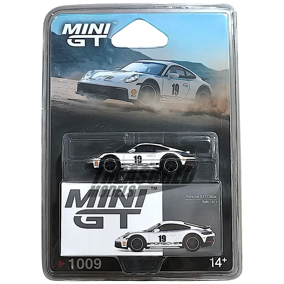 Miniatura: Mini GT Porsche 911 Dakar Rally 1974 Blister Packaging #1009 1/64