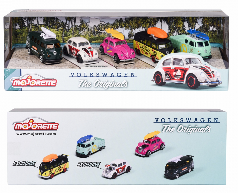 BOX 5 MINIATURAS VOLKSWAGEN THE ORIGINALS