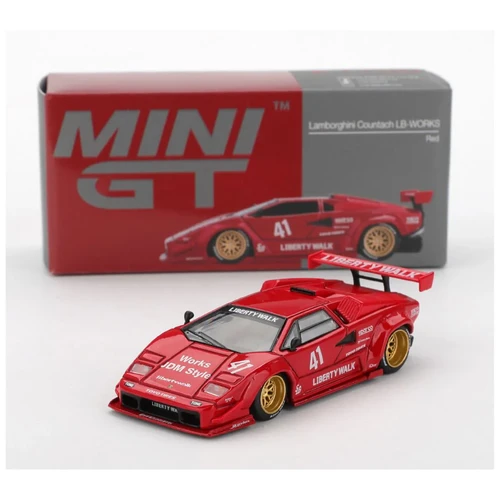 Mini GT #1100: Lamborghini Countach LB-WORKS Red | BOX 17