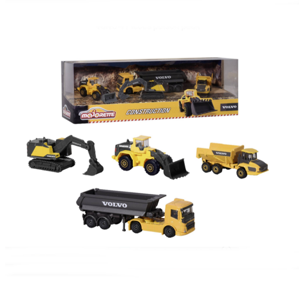 Miniatura: BOX 4 SET 4 MINIATURAS CONTRUÇÃO VOLVO ESCALA 1/87 CONSTRUCTION