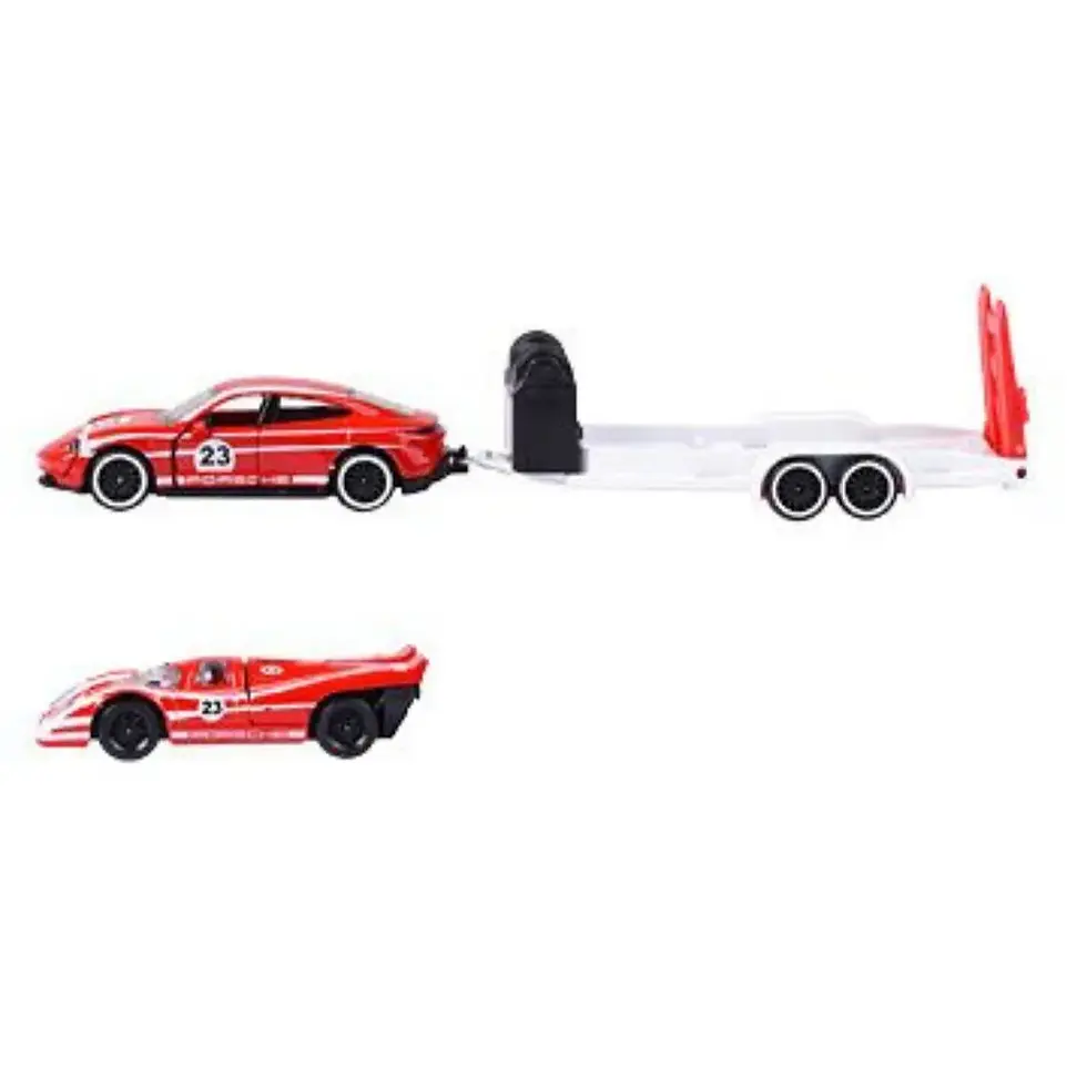 Miniature : Porsche Taycan Turbo S + 917 - Reboque - Porsche Racing Trailer