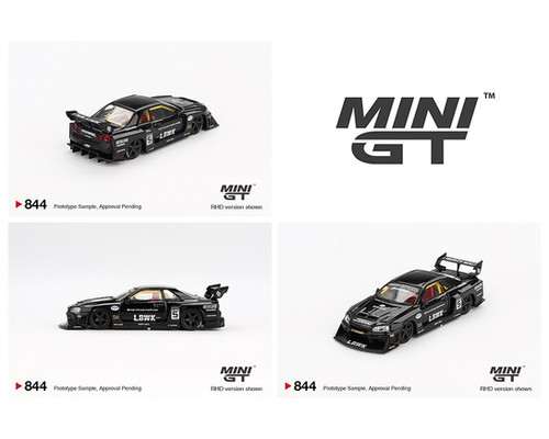 MINI GT 844 NISSAN LB-ER34 SUPER SILHOUETTE SKYLINE BLACK | BOX 17