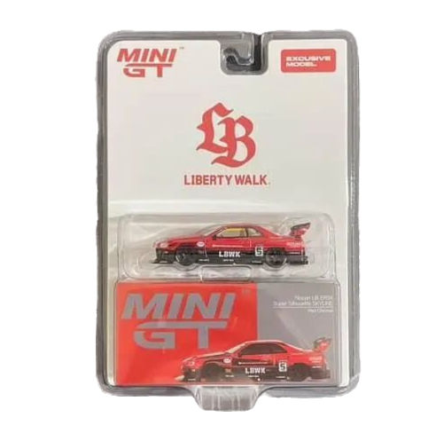 MINI GT 1015 NISSAN LB-ER34 SUPER SILHOUETTE SKYLINE RED C | BOX 17