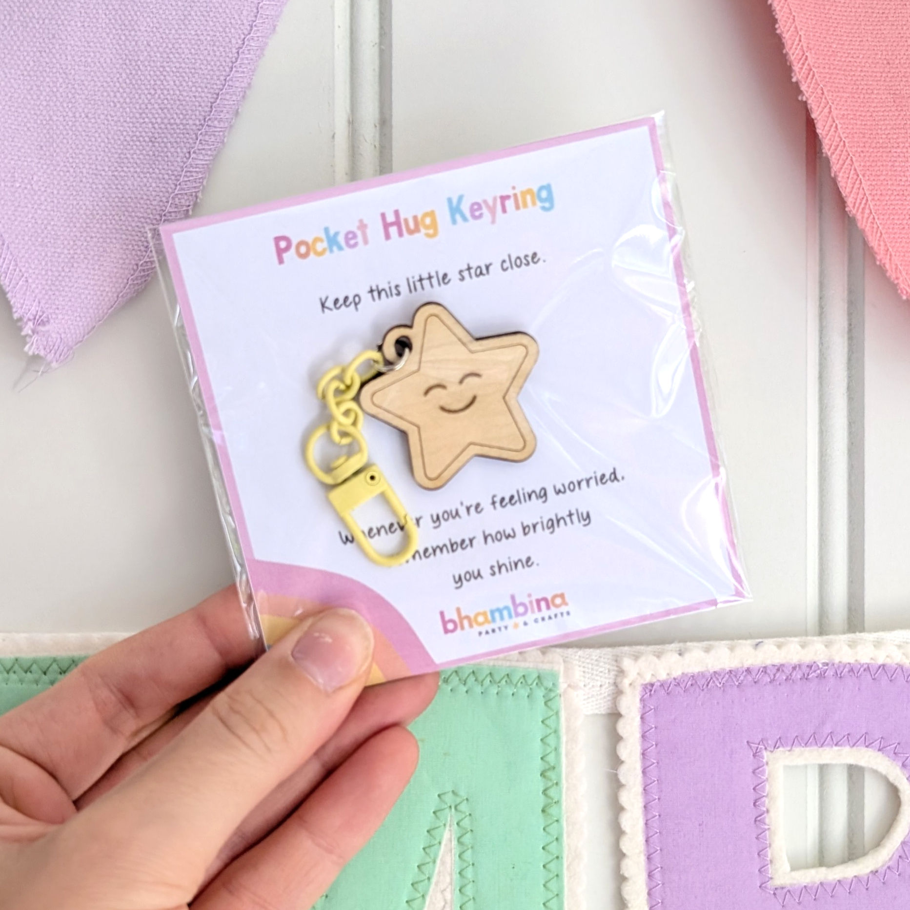 Pocket Hug Keyring - Star