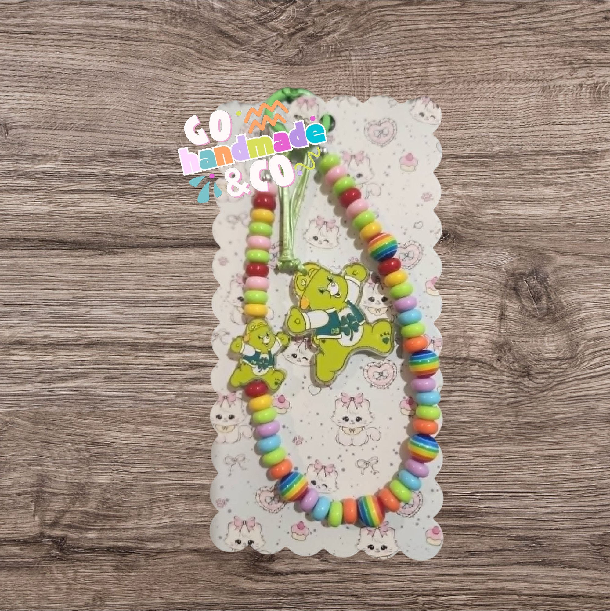 Care Bear Green Phone Bag Charm