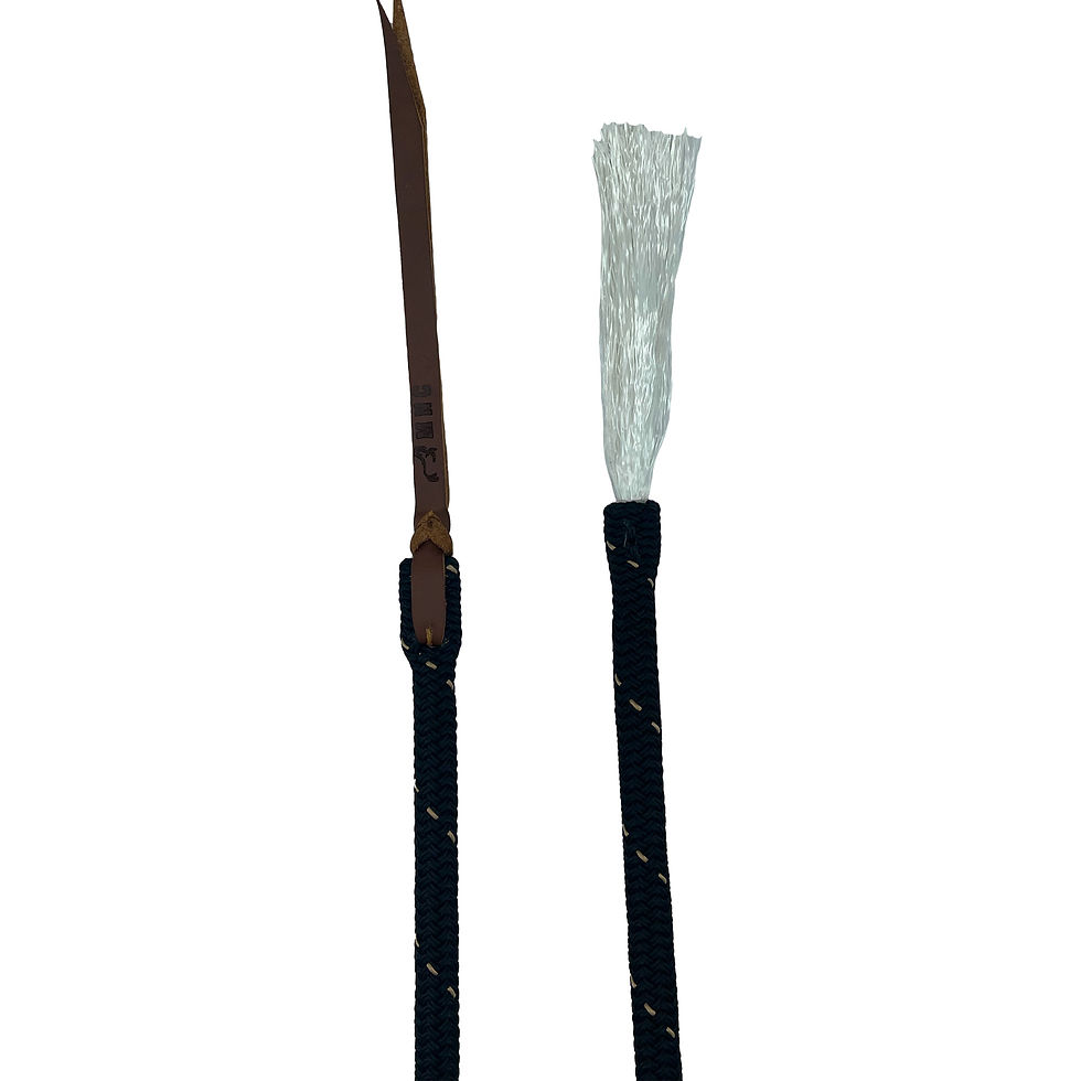 Miniatura: Riendas en negro de cuerda náutica