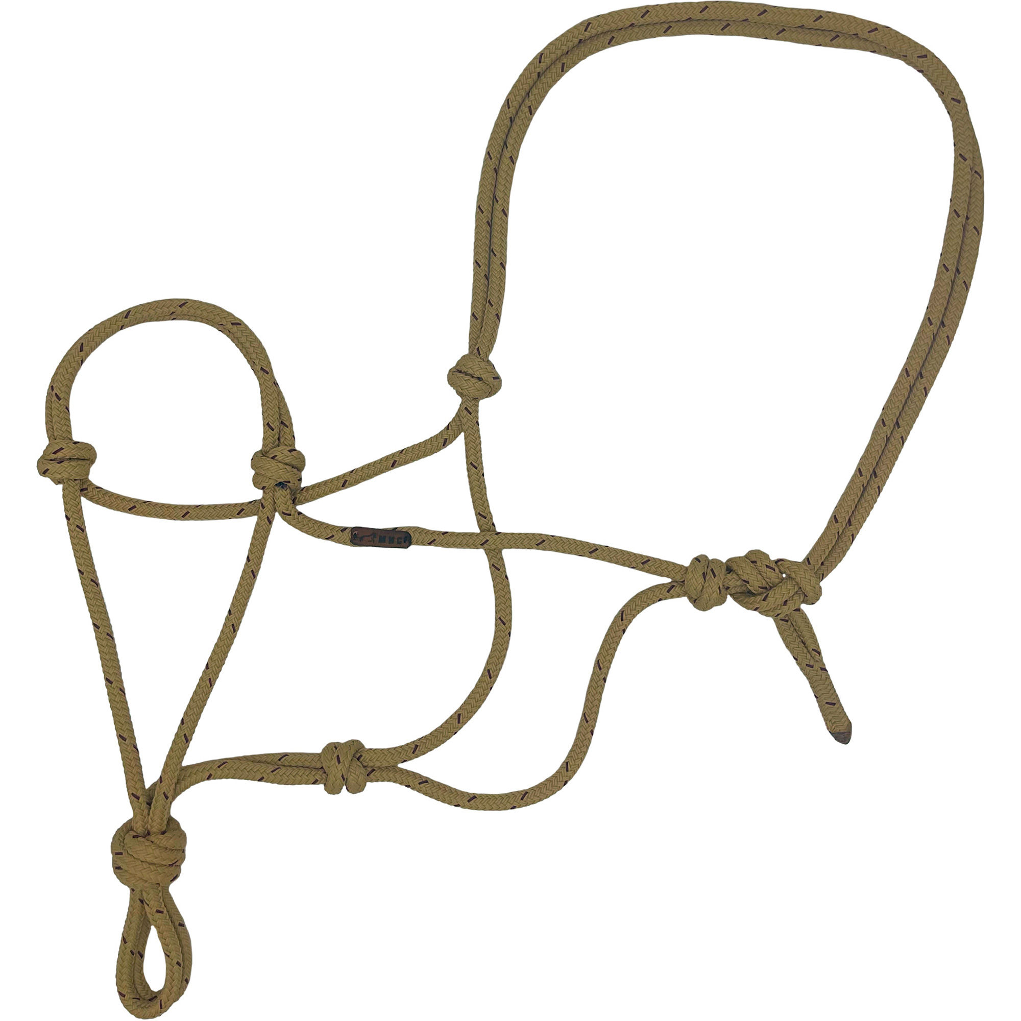 Jáquima en café de cuerda náutica