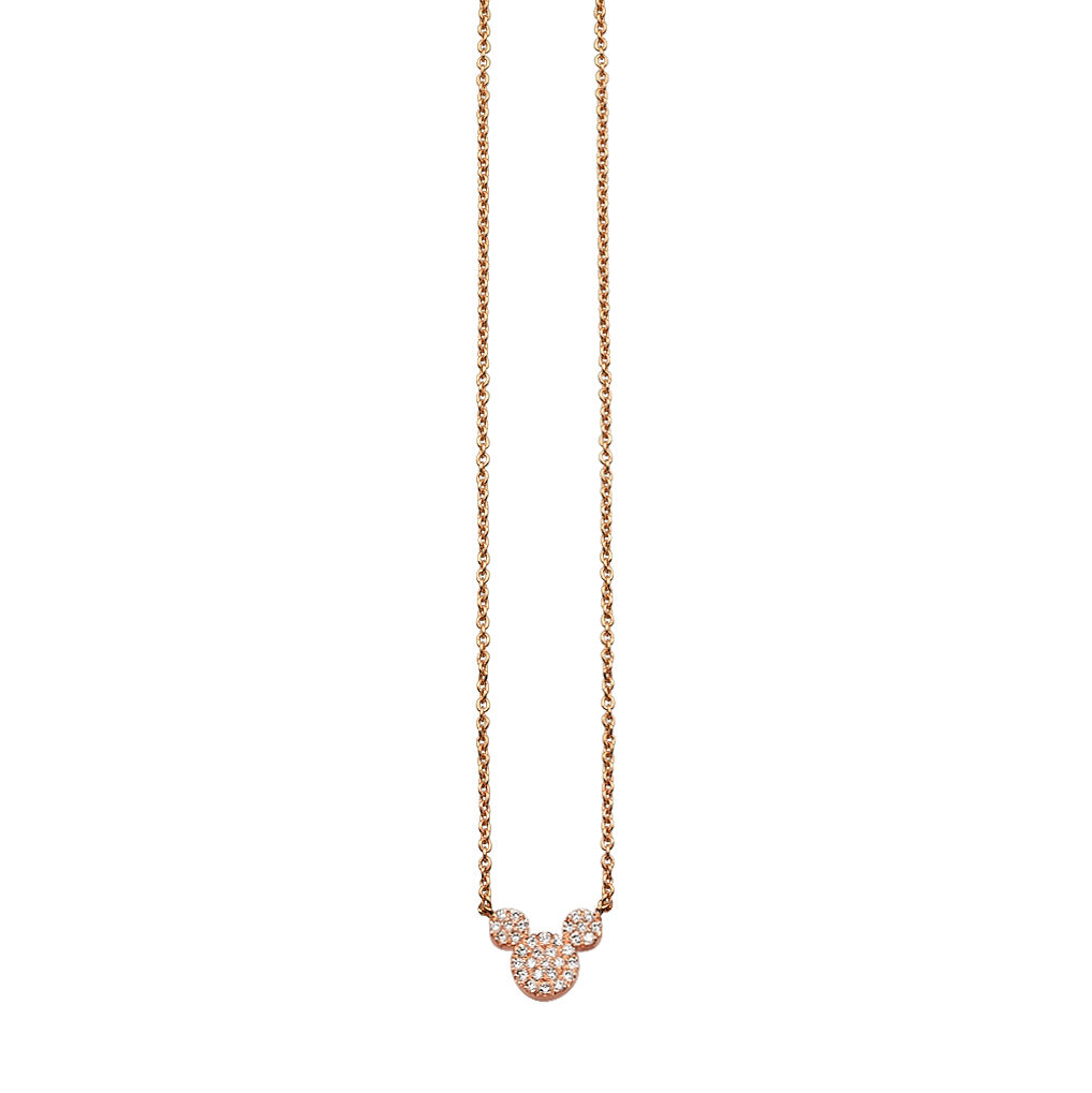 MyMouse Mini Necklace | White Diamonds