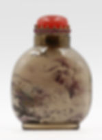 Thumbnail: Inside Painted Tea Glass Snuff Bottle by Zhang Zenlou, Year of 2011