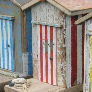 driftwood beach huts