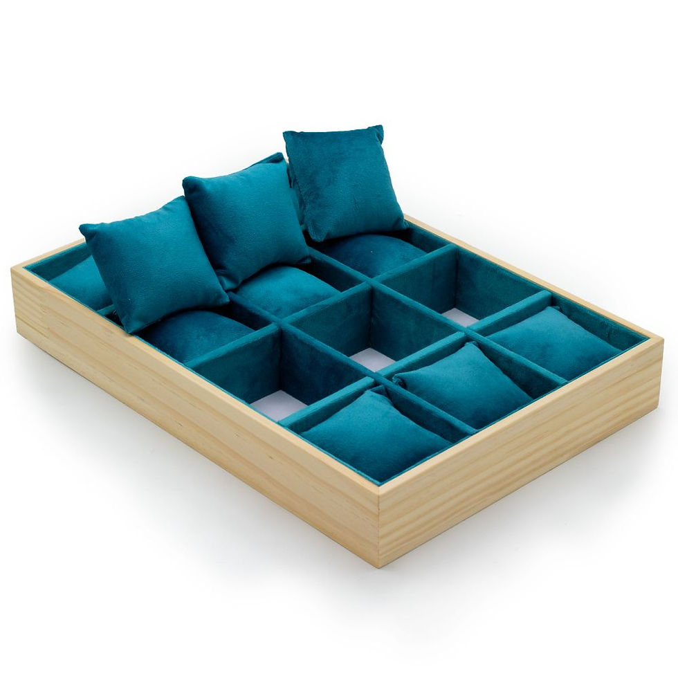 Thumbnail: Twelve Compartment & Cushion Display Tray 35x24cm