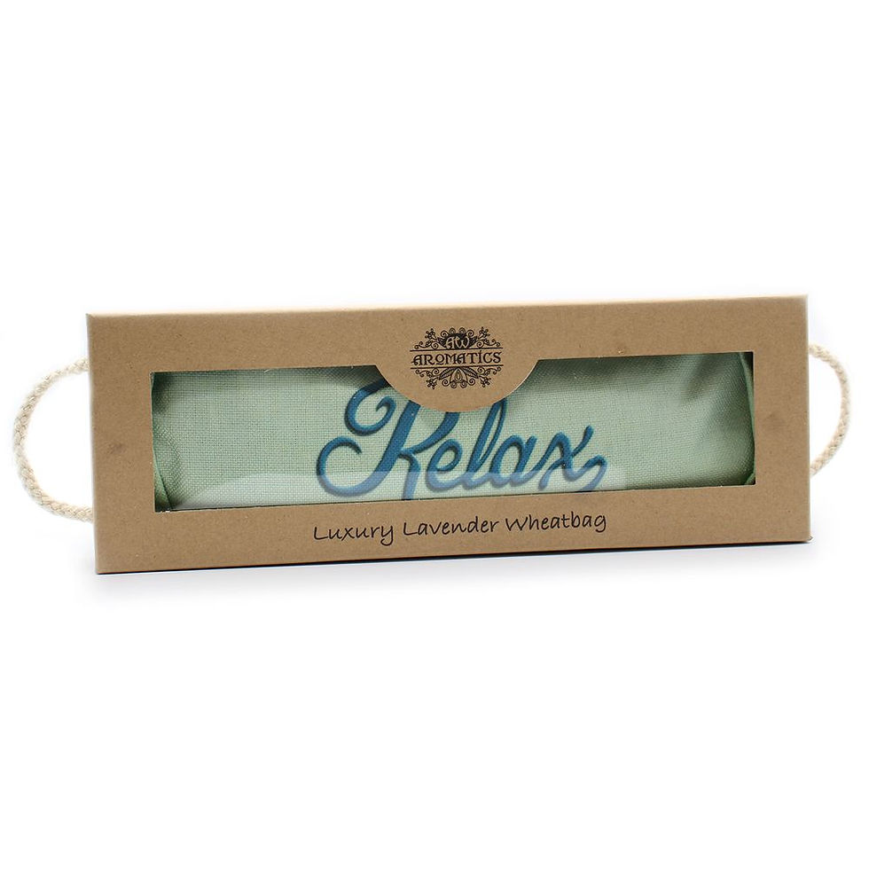 Thumbnail: Luxury Lavender Wheat Bag in Gift Box - Blue Sky RELAX