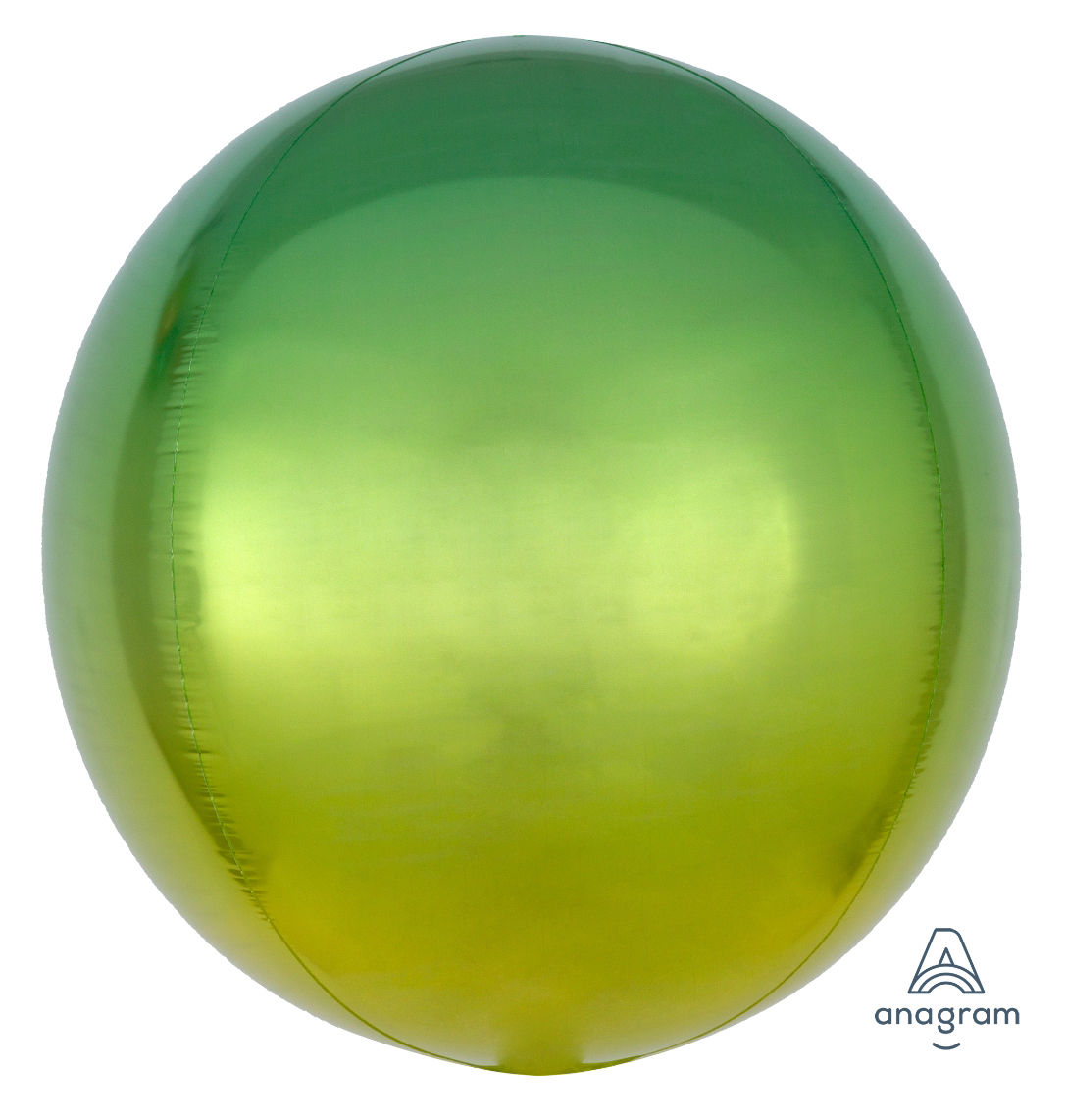 16" Orbz Sphere Shape Balloon - Yellow & Green