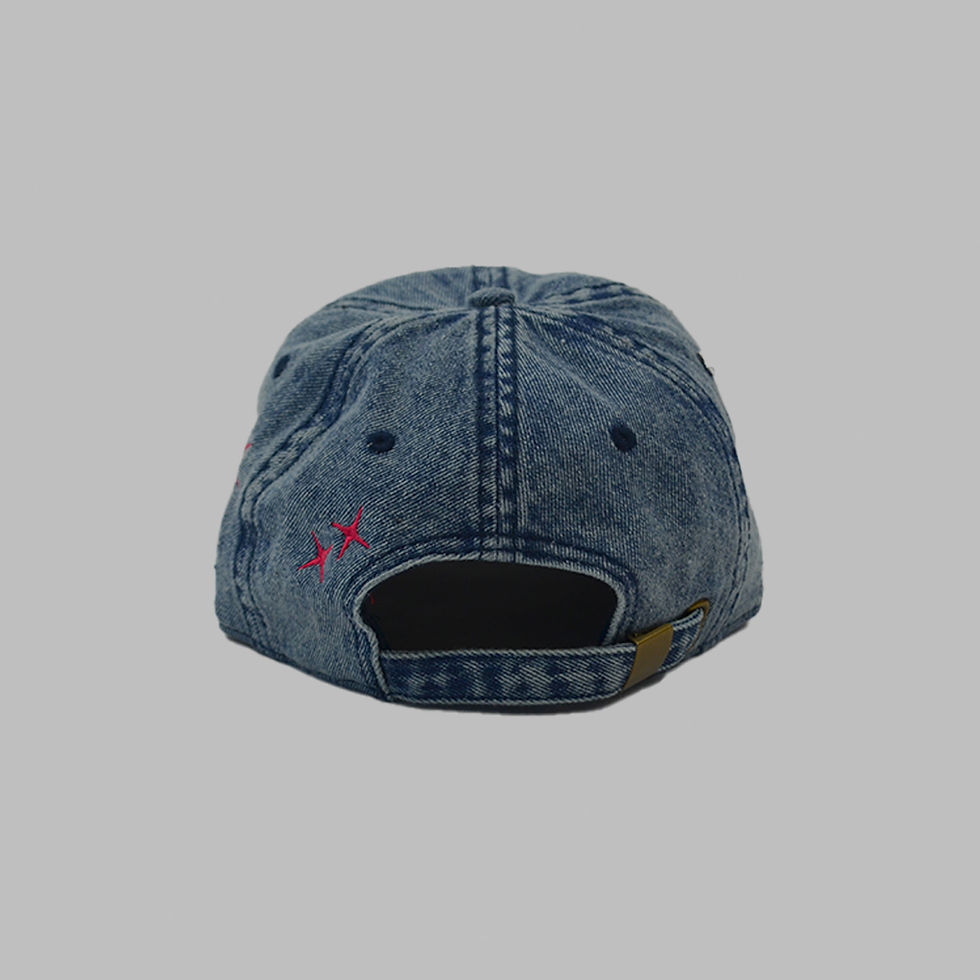 Thumbnail: Washed Denim Hat Back