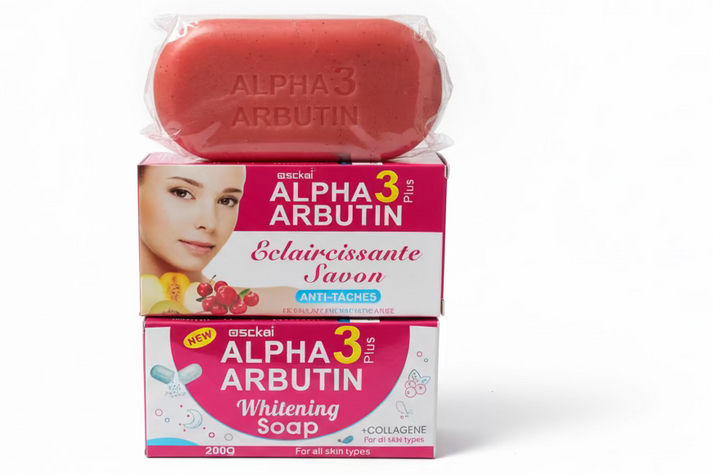 Alpha 3 Plus Arbutin Collagen Nicotinamide Body Soap Skin Reduce Acne