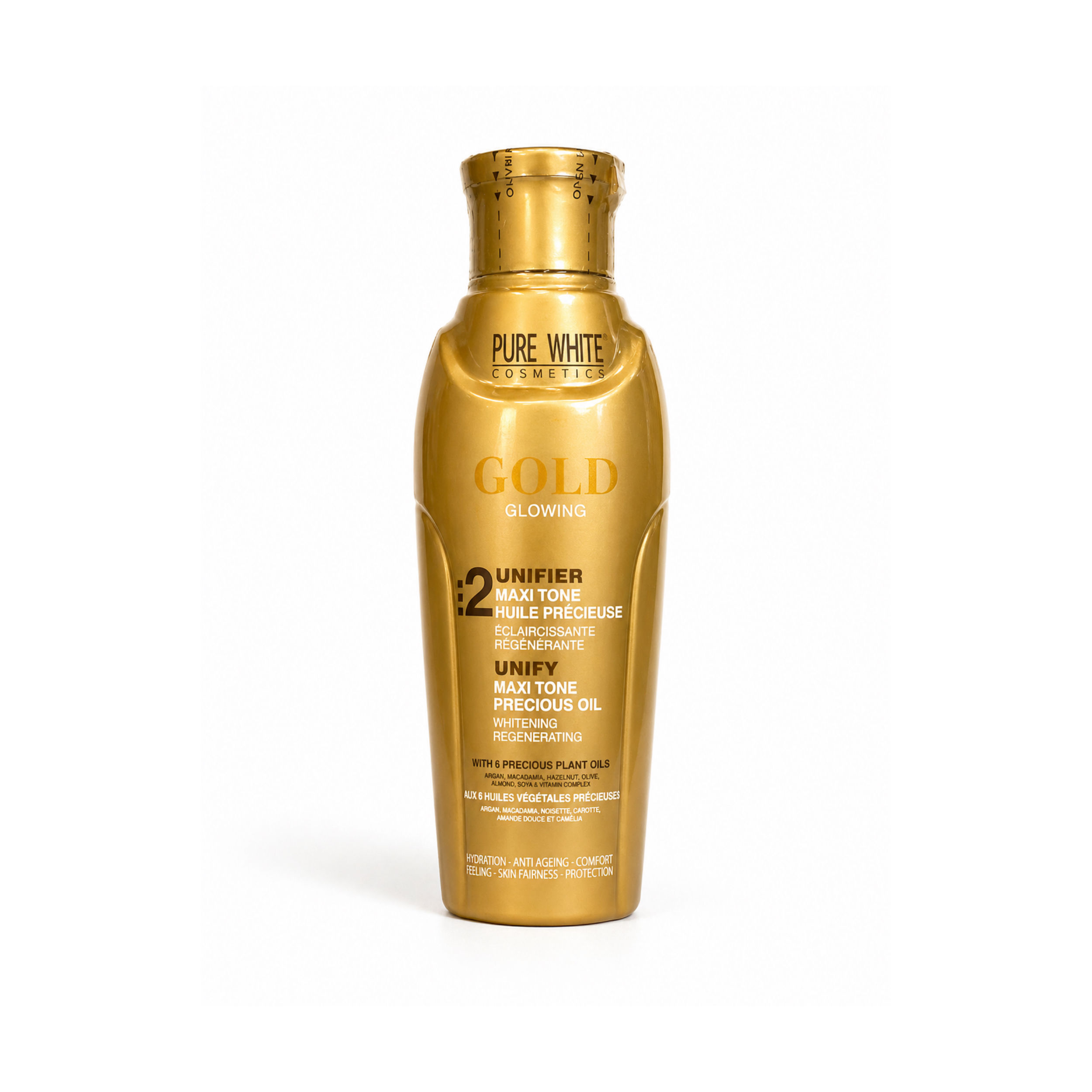 Pure White Cosmetics Gold Glowing Oil 100Ml