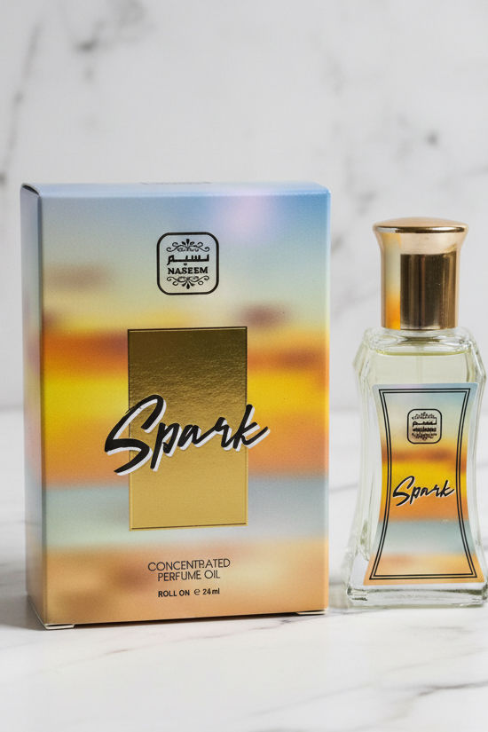 Naseem Spark Concentrated Perfume Oil, a 24ml roll-on fragrance.