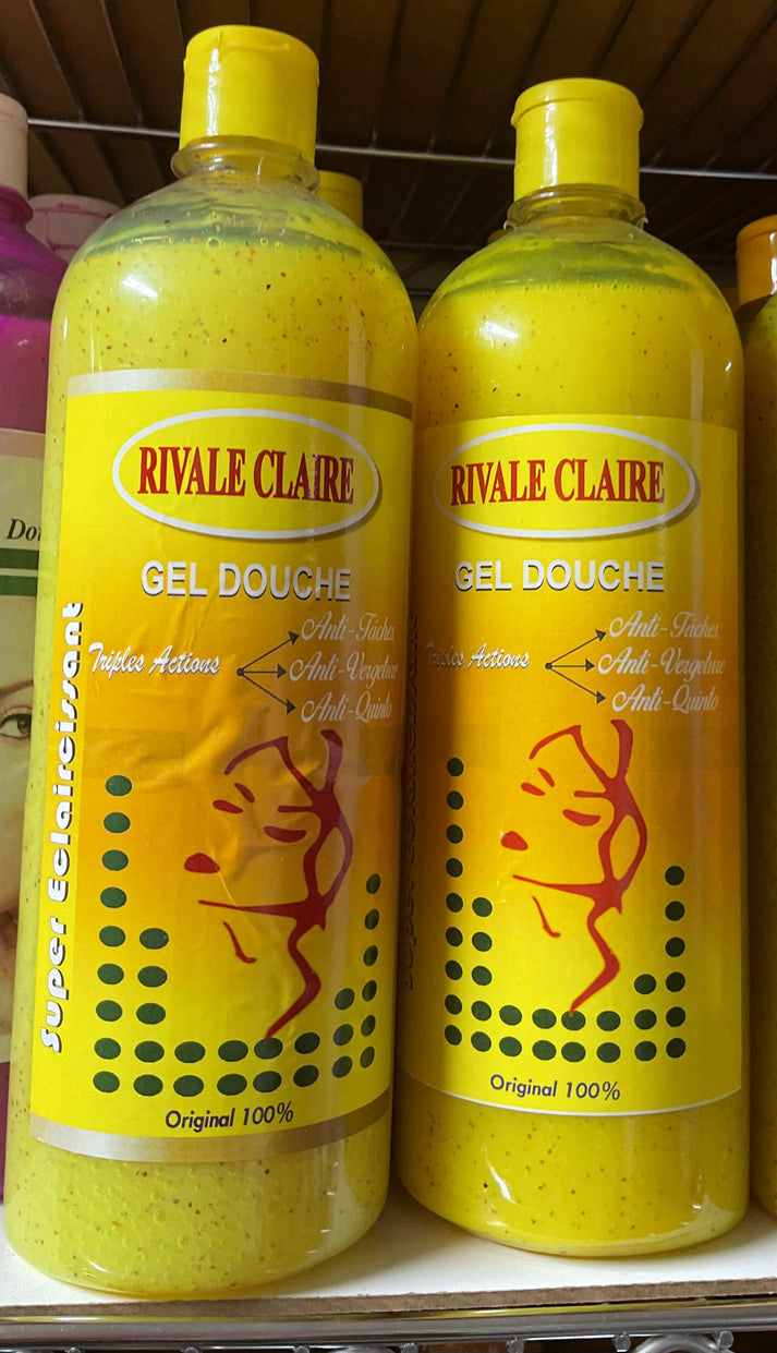 Rivale Claire Shower Gel Super & exfoliating 1000ml Triple action 1pc