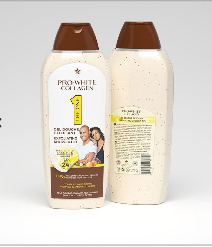 Pro White collagen Exfoliating Shower Gel