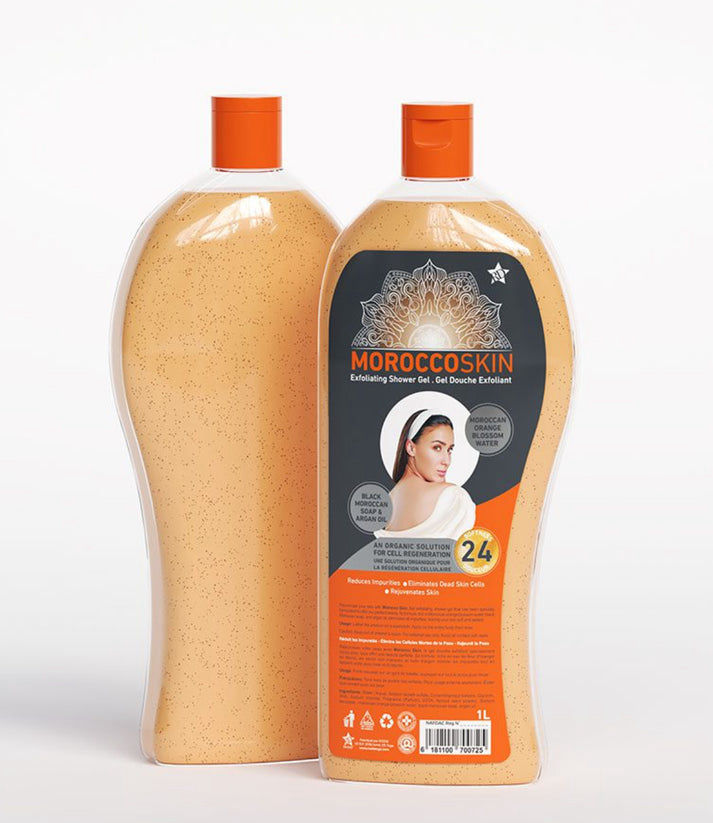 Moroccoskin Exfoliating Super Whitening Shower Gel 1L