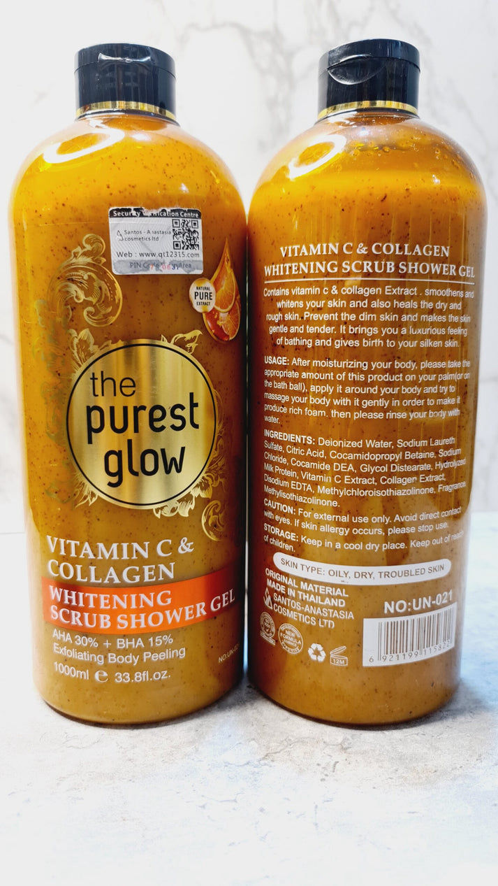 The Purest Glow Vitamin C & Collagen Scrub Shower Gel