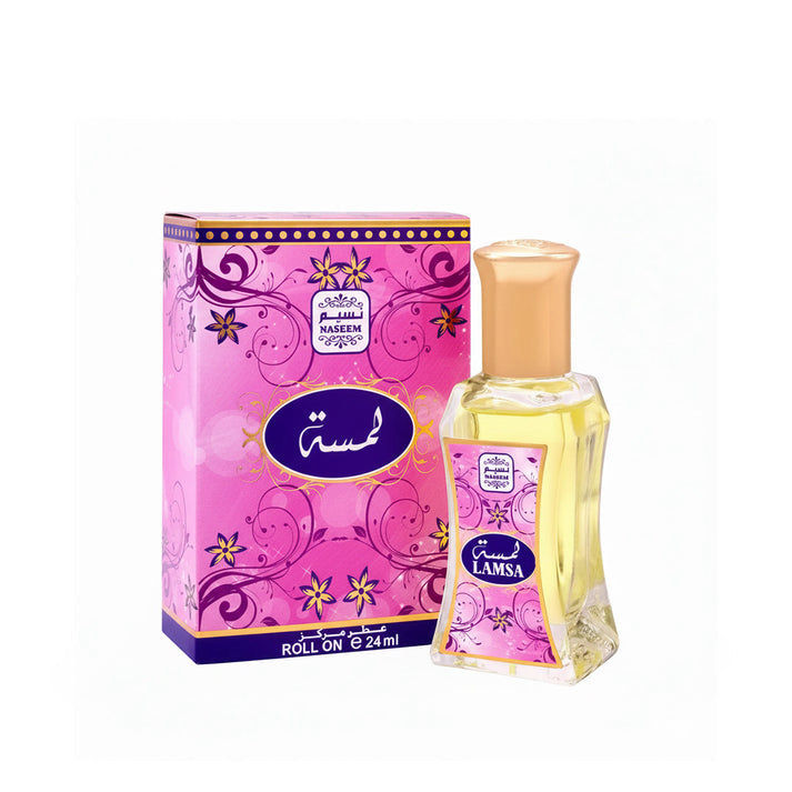 Naseem Lamsa Perfume Oil Roll On Alcohol Free with composition of Floral 24ml