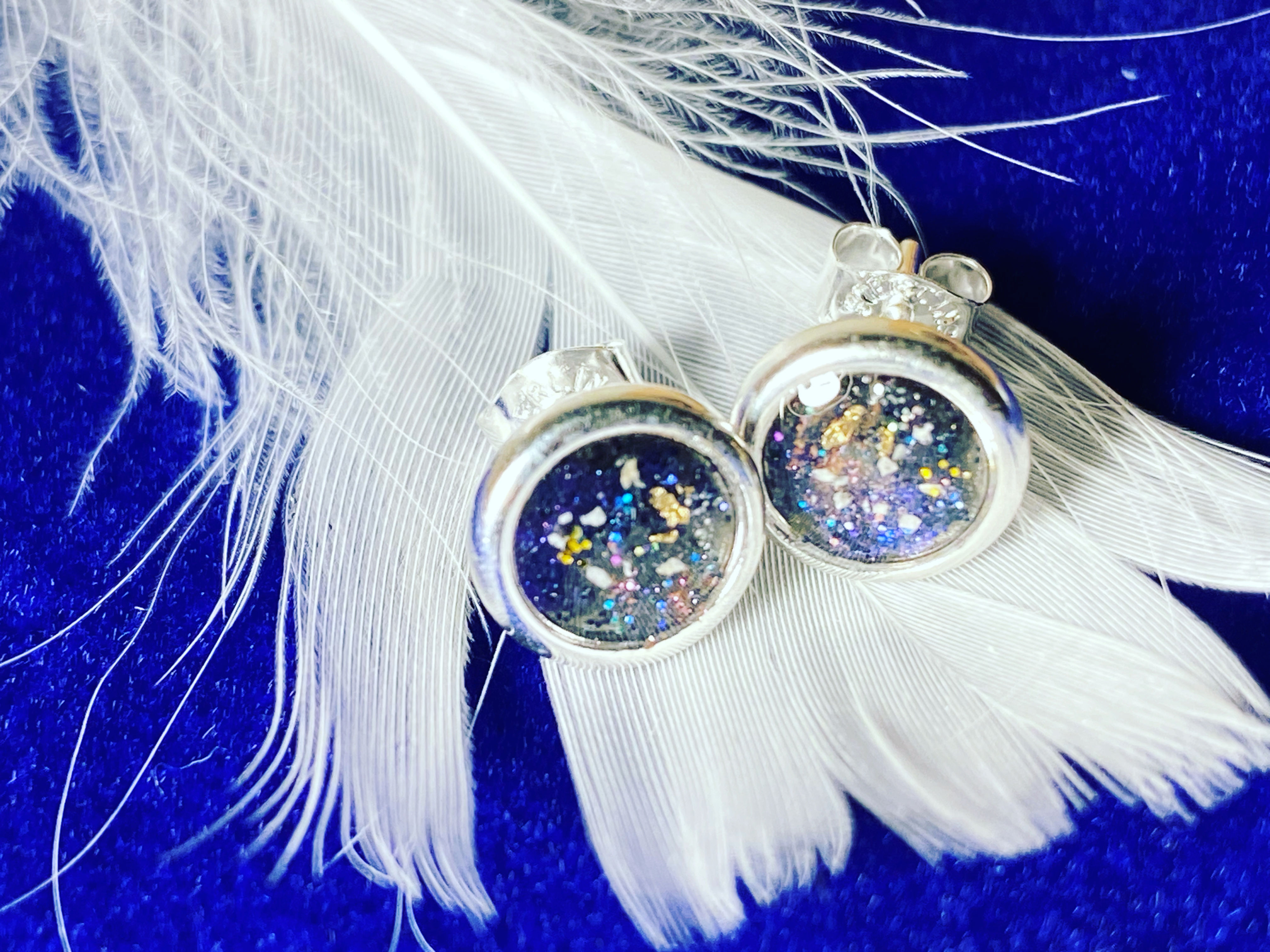 Galaxy Sterling silver earrings 