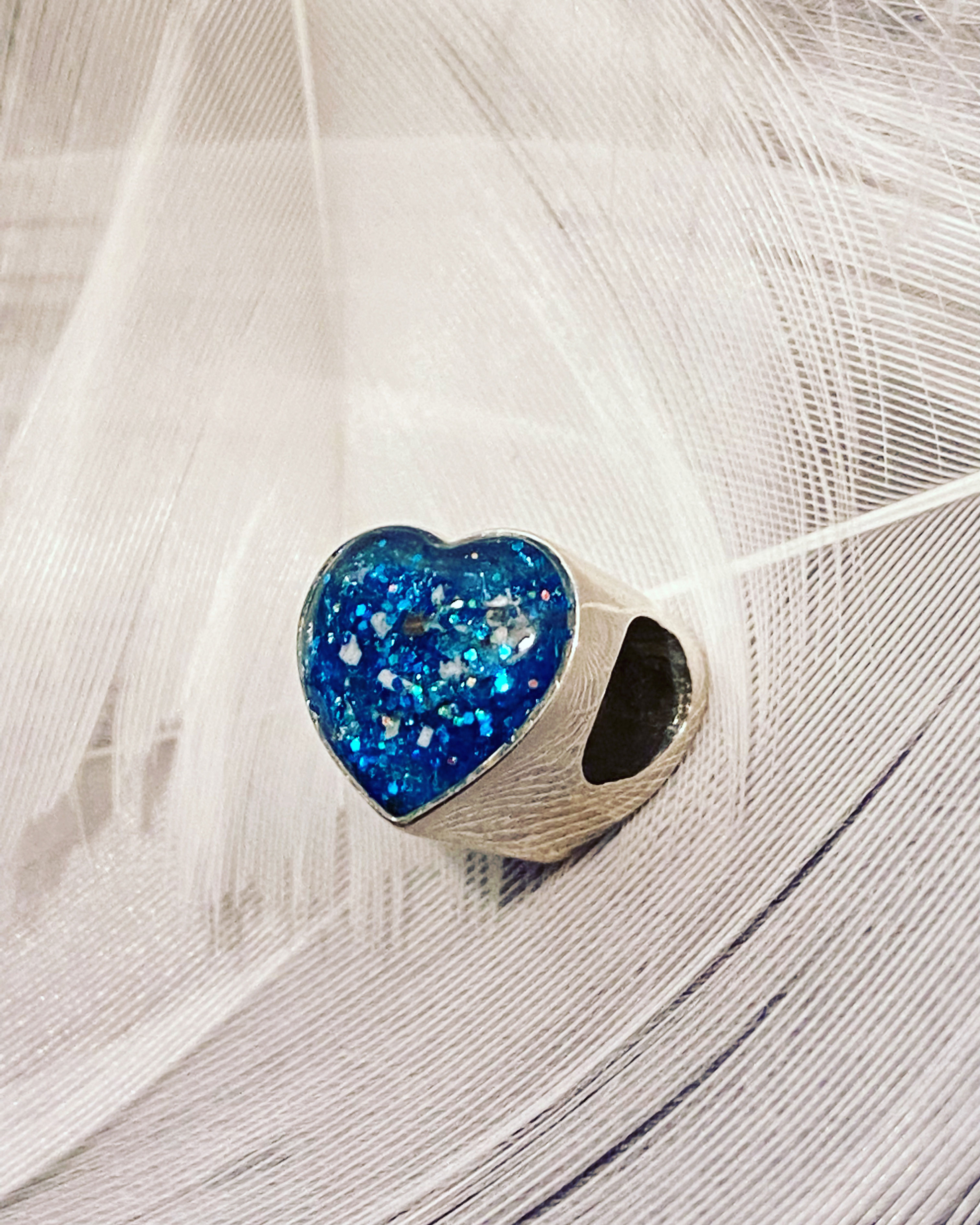 Sterling silver Pandora style heart charm