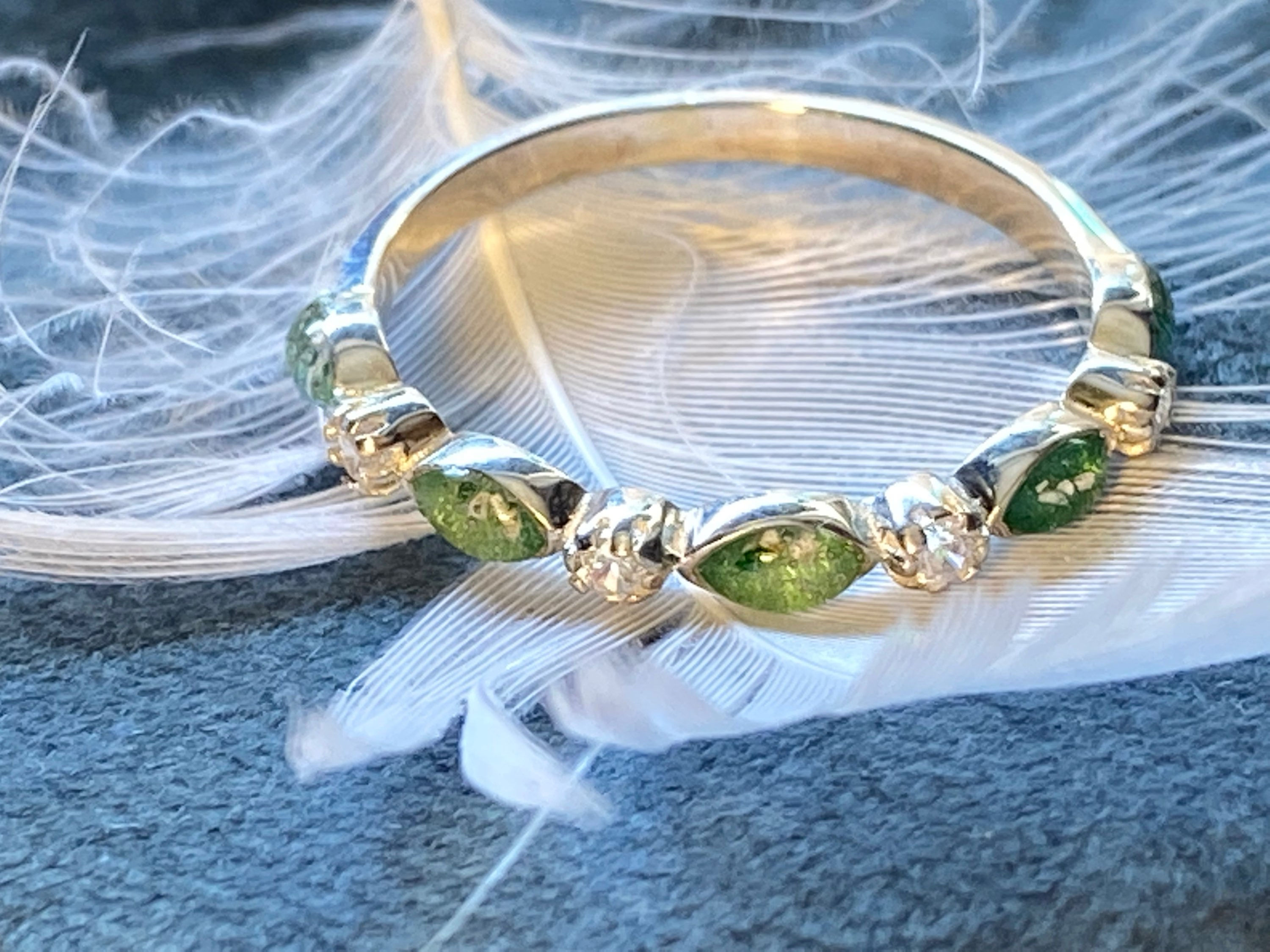 ‘Zoe’ Half Marquis eternity style ring 