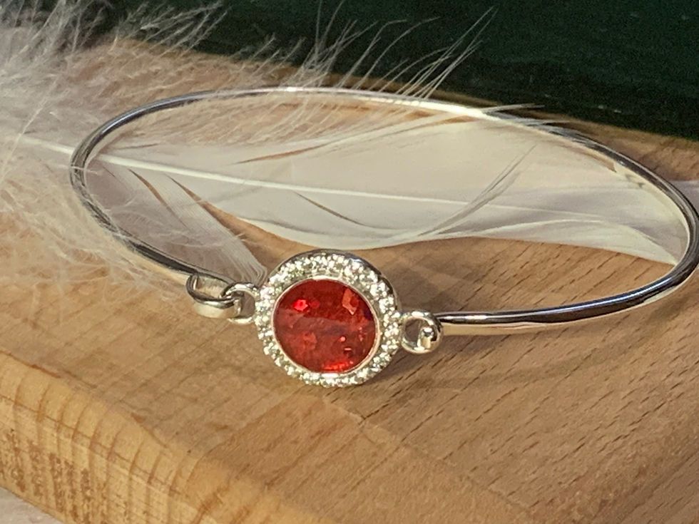 Thumbnail: Crystal Halo   bangle 