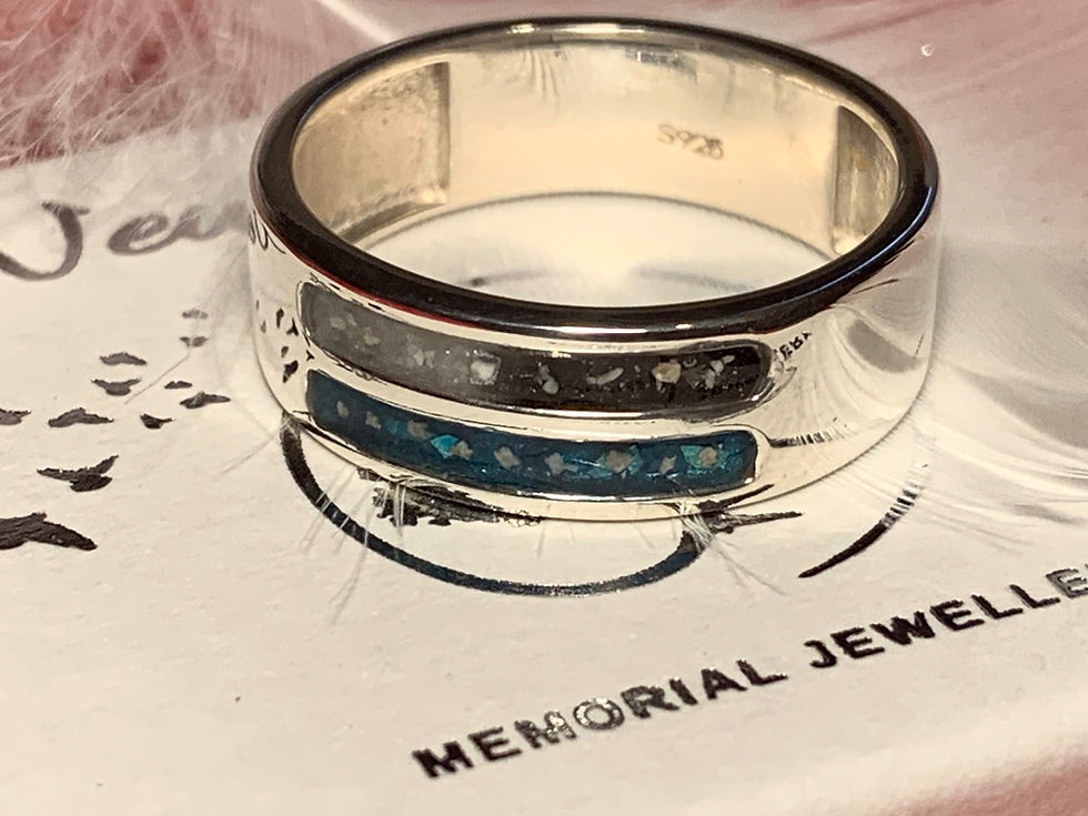Thumbnail: Gents thick double channel band ring 