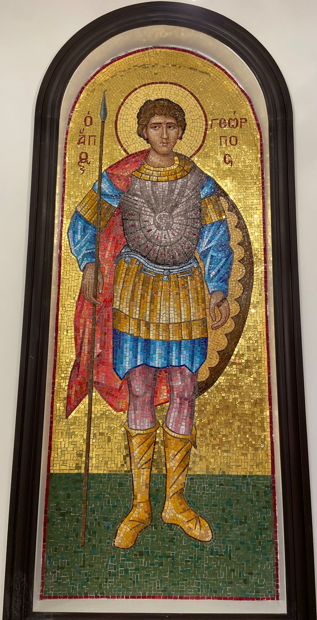 Mosaic Icon of Saint George the Trophy-Bearer