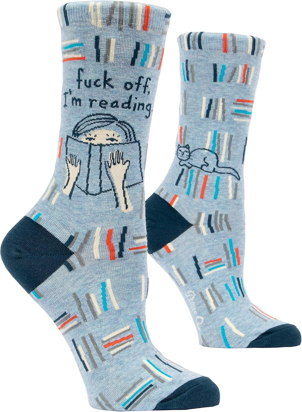 Thumbnail: Blue Q Women's Novelty Crew Socks - (Womens Size 5-10)