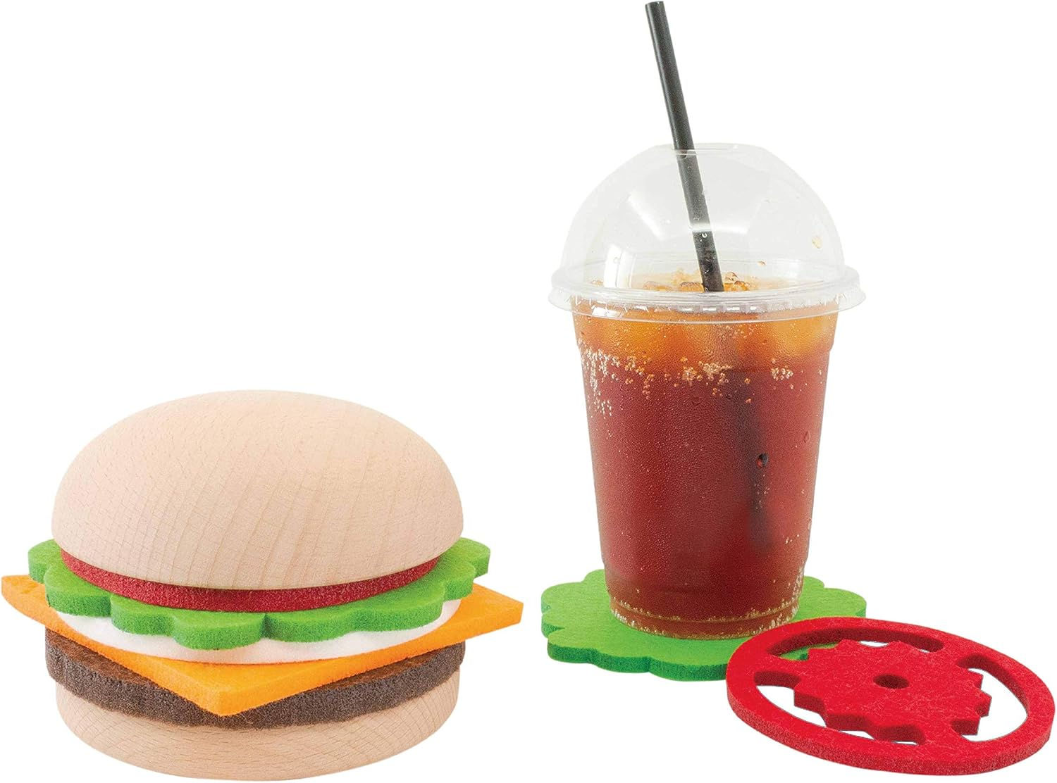 Gourmet Burger Coaster Set