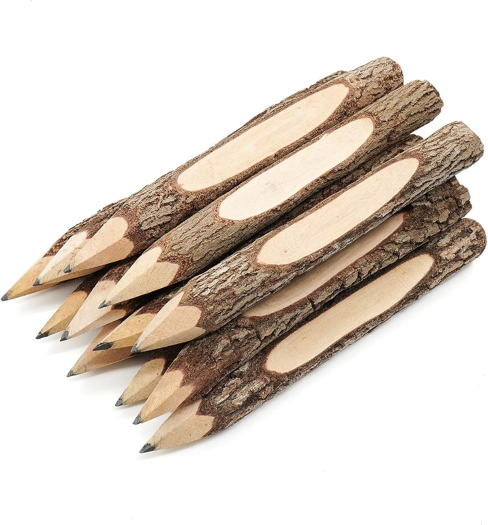 Thumbnail: Natural Twigs Wooden Pencils Handcrafted 