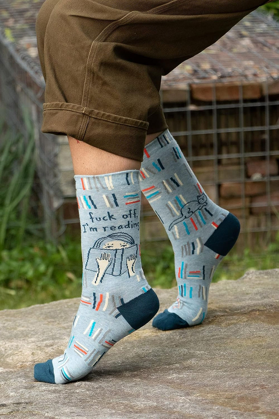 Thumbnail: Blue Q Women's Novelty Crew Socks - (Womens Size 5-10)