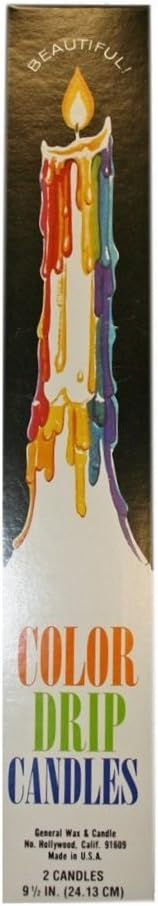 Thumbnail: Mutli-Color Drip Candles (2 per pack) (Taper Candles)