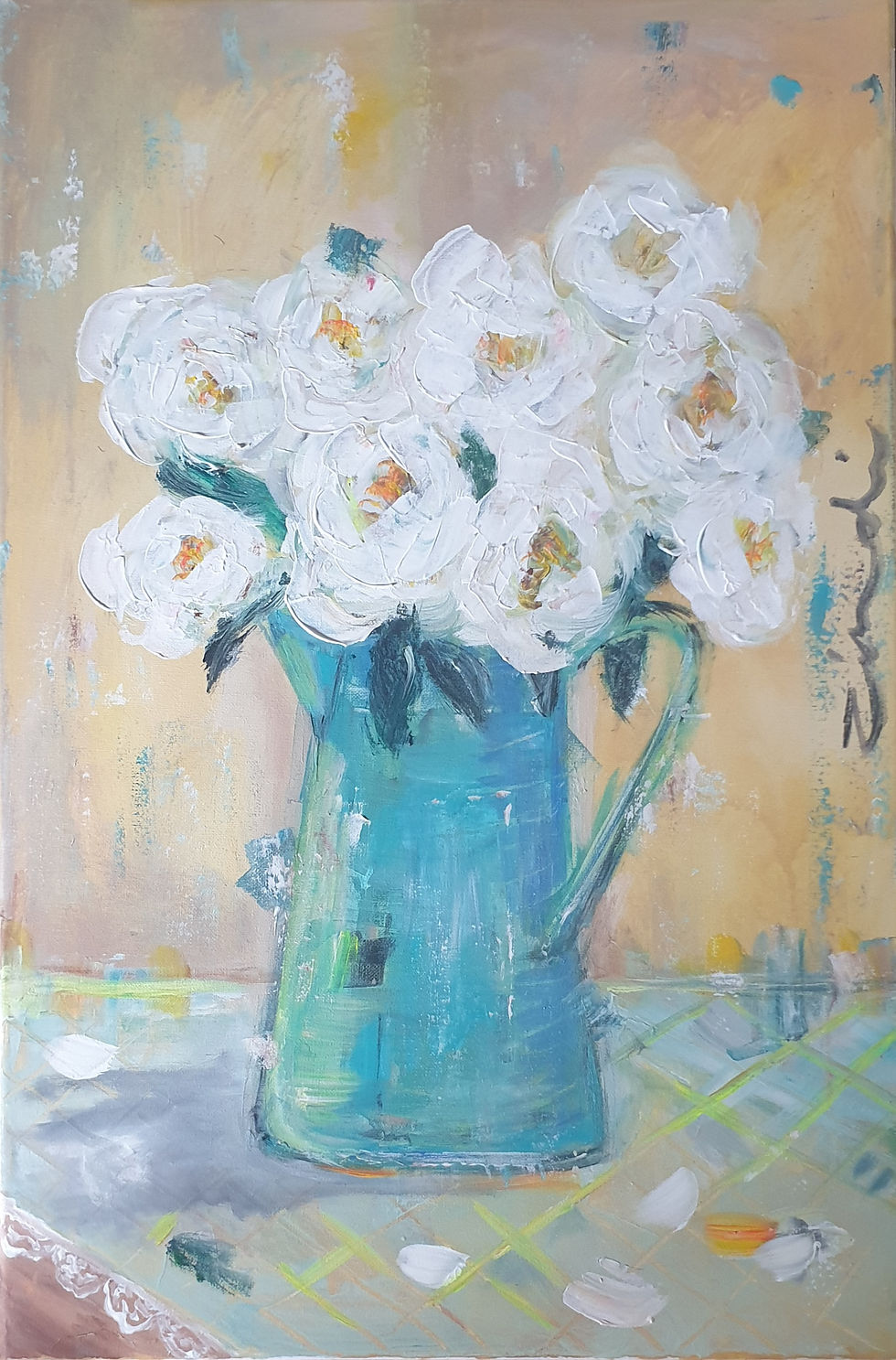 "White roses" 40 x 60cm