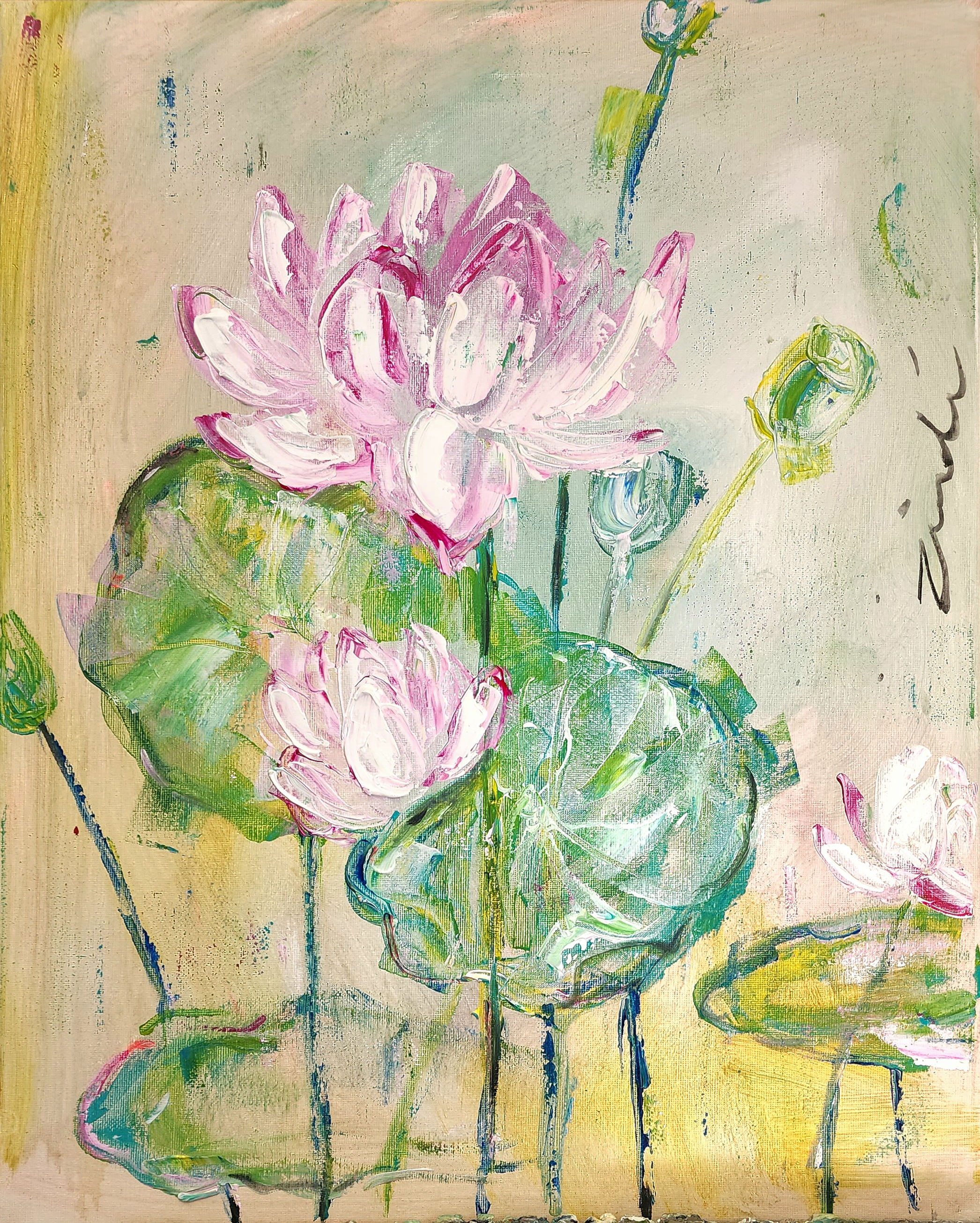Water lillies "50 x70cm"