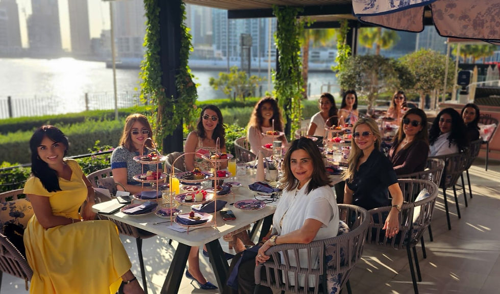 women circle dubai gathering