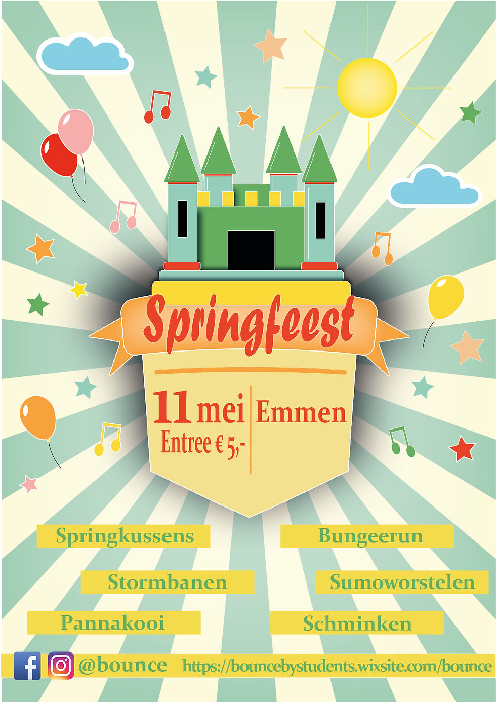 Poster Springfeest zonder locatie