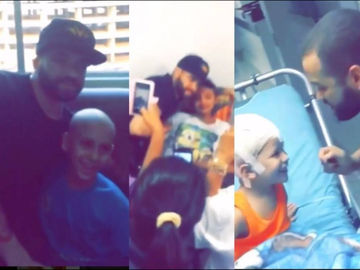 Nacho visitó a los niños del hospital J.M. de los Ríos