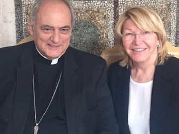 Ortega Díaz fue invitada por el Vaticano como representante de Venezuela