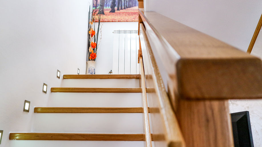 Upper floor stairs