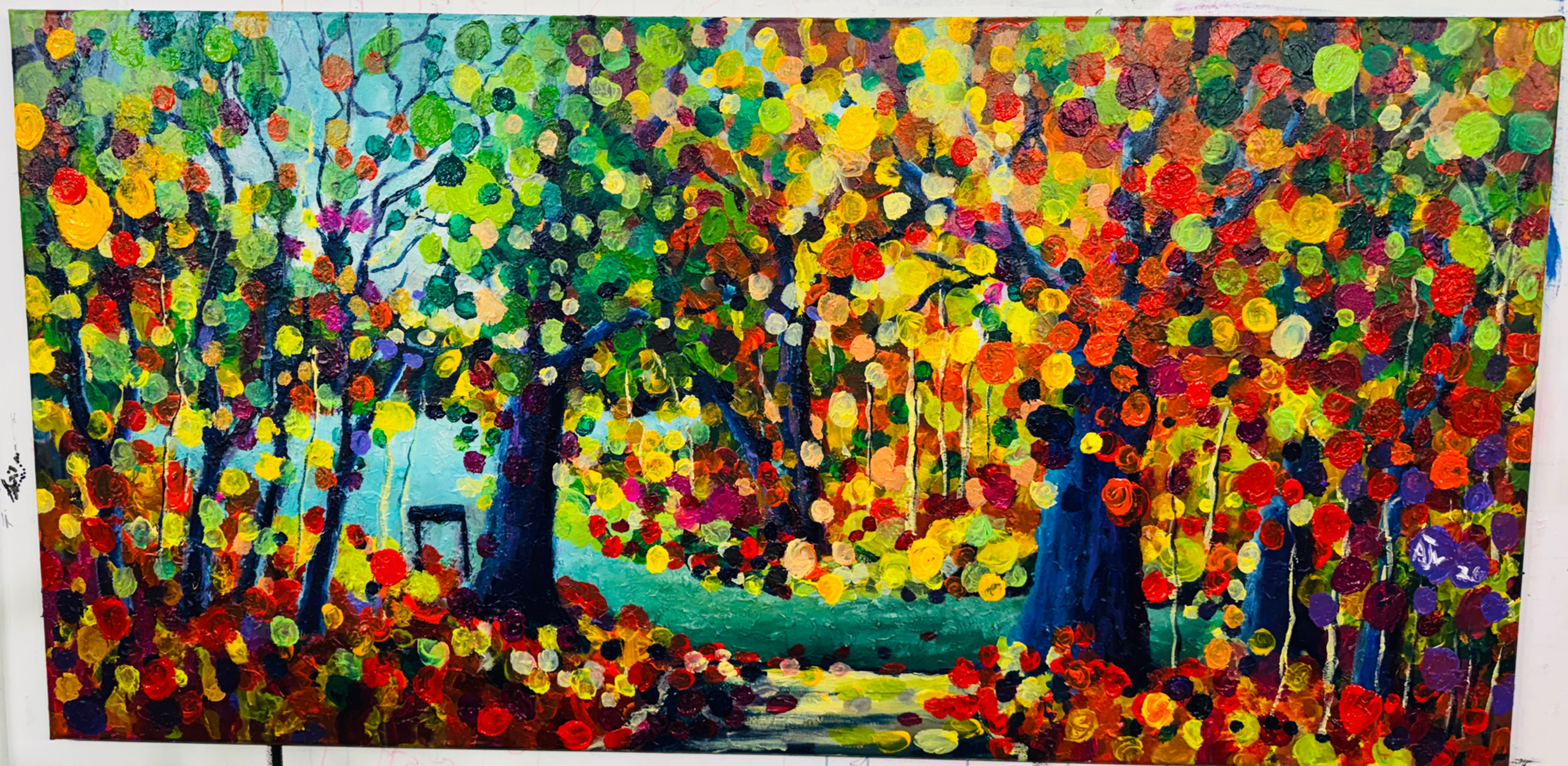 'Yellowwood Lake' Acrylic on Canvas
